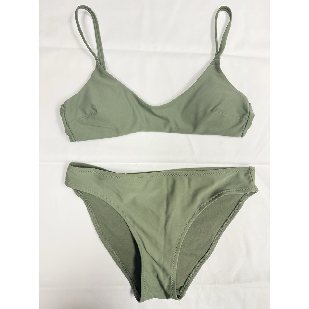 American Eagle Aerie Olive Green Bikini Set Womens XS Swim